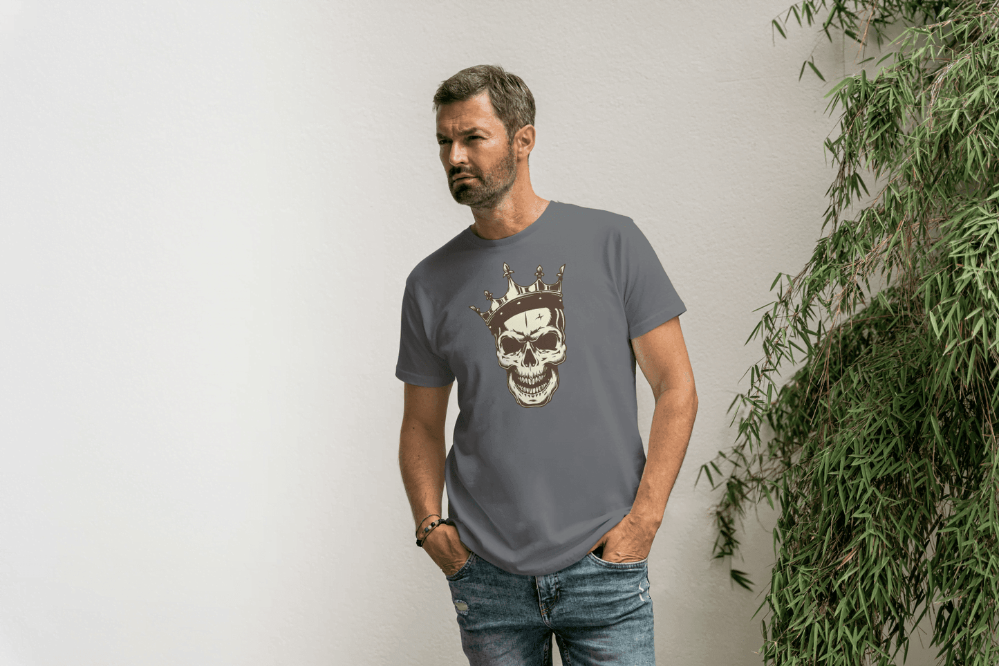 King Skull: Crowned Skull Graphic Tee - Essentia Attire