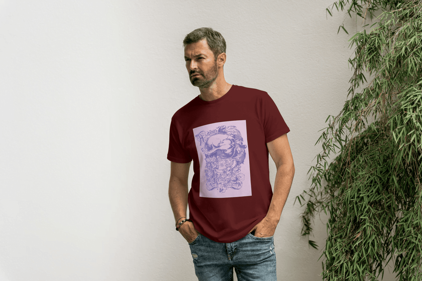 Ornate Floral Skull: Gothic Art Graphic Tee - Essentia Attire