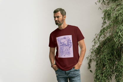 Ornate Floral Skull: Gothic Art Graphic Tee - Essentia Attire