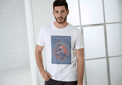 Timeless Skull Floral: Gothic Art Graphic Tee - Essentia Attire