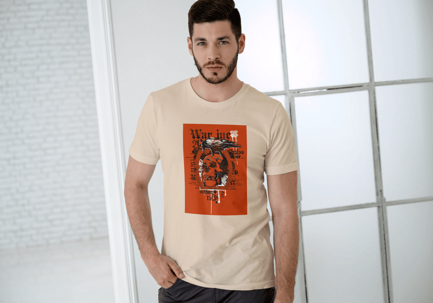 Gothic Crow & Skull: Dark Academia Graphic Tee - Essentia Attire