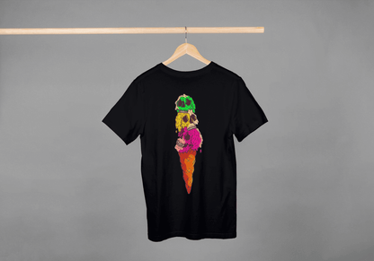 Skull Ice Cream Cone: Goth Pastel Dessert Tee - Essentia Attire