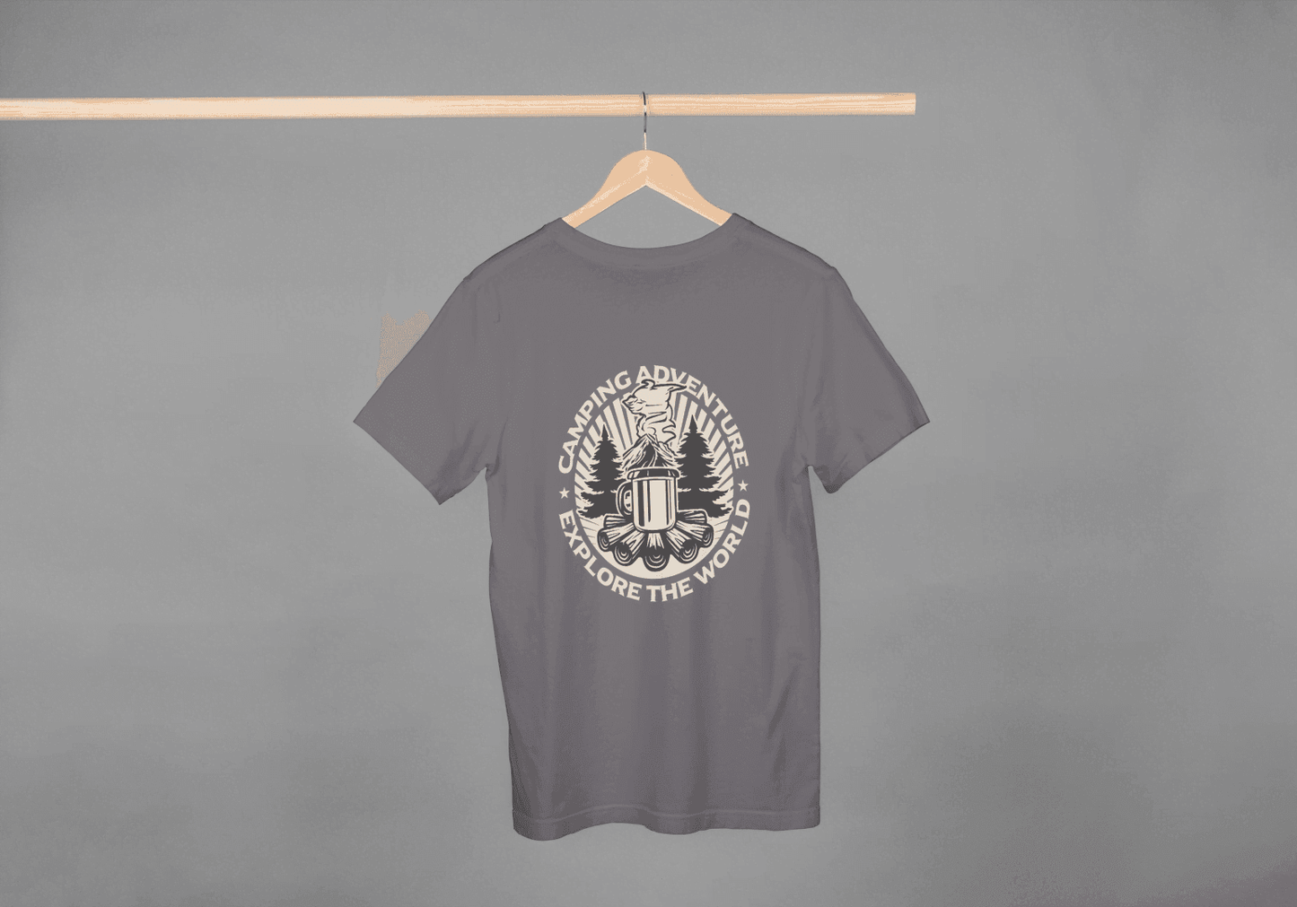 Camping Adventure Explore The World: Outdoor Enthusiast Tee - Essentia Attire