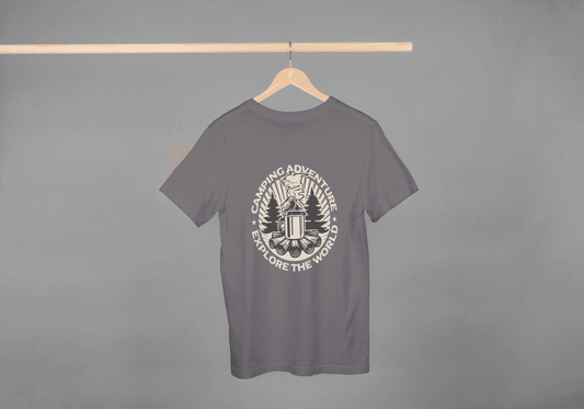 Camping Adventure Explore The World: Outdoor Enthusiast Tee - Essentia Attire