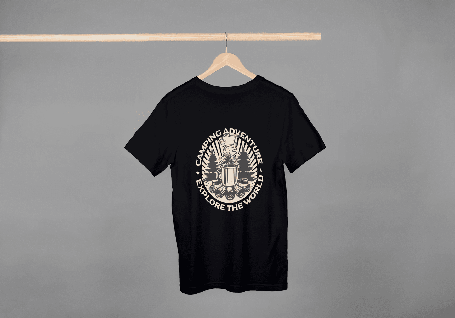 Camping Adventure Explore The World: Outdoor Enthusiast Tee - Essentia Attire