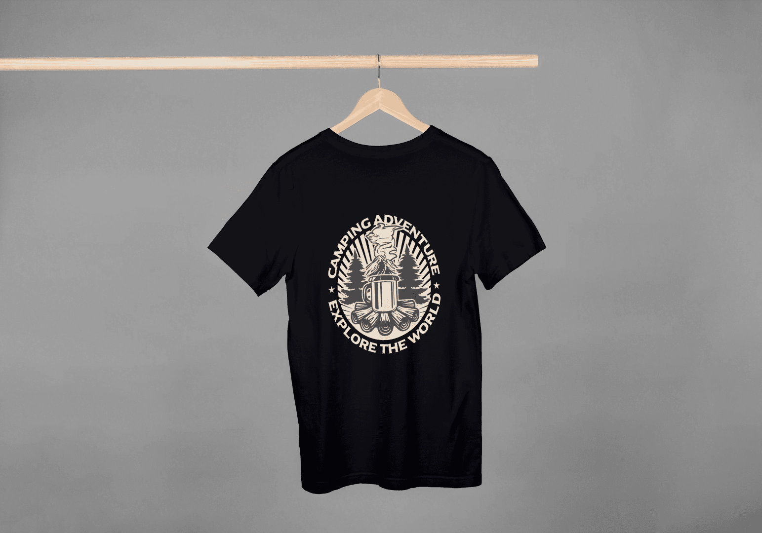Camping Adventure Explore The World: Outdoor Enthusiast Tee - Essentia Attire