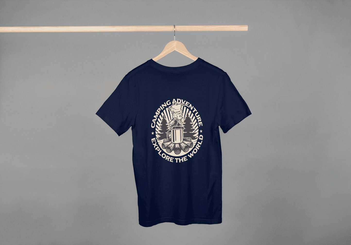 Camping Adventure Explore The World: Outdoor Enthusiast Tee - Essentia Attire