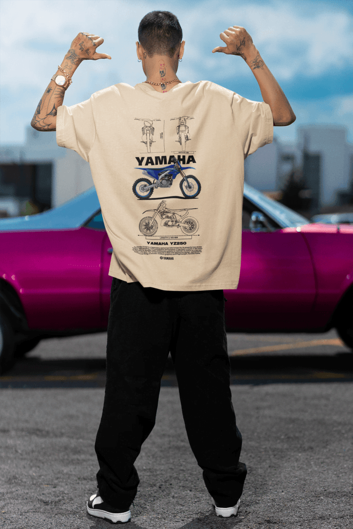 Yamaha YZ250 Motorbike: Off-Road Engineering Tee - Essentia Attire