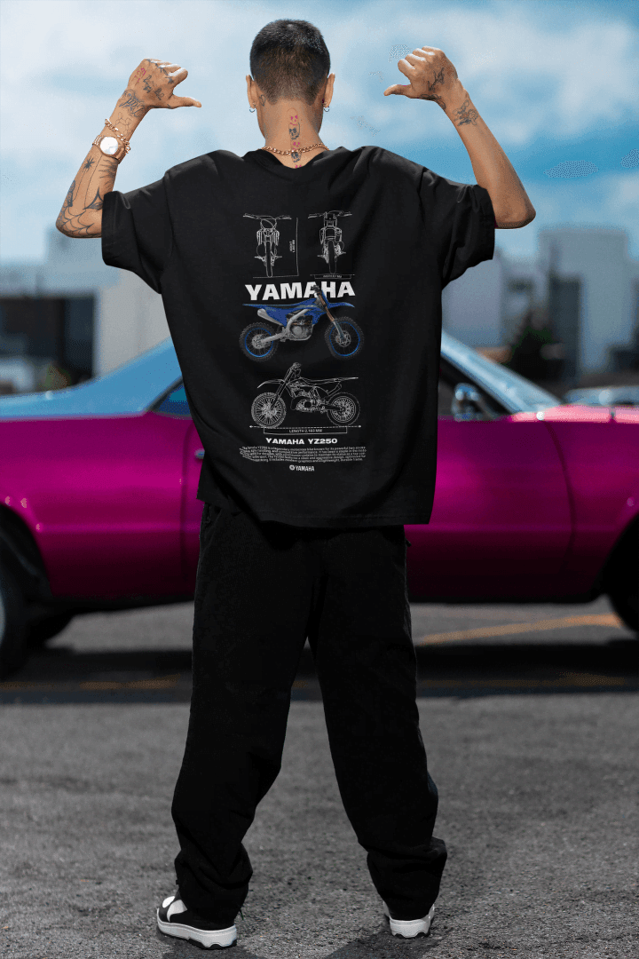 Yamaha YZ250 Motorbike: Off-Road Engineering Tee - Essentia Attire
