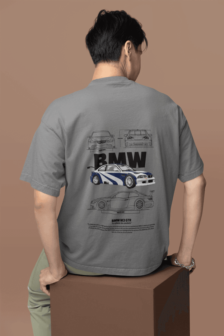 Classic BMW M3 GTR Racing: Automotive Engineering Tee - Essentia Attire