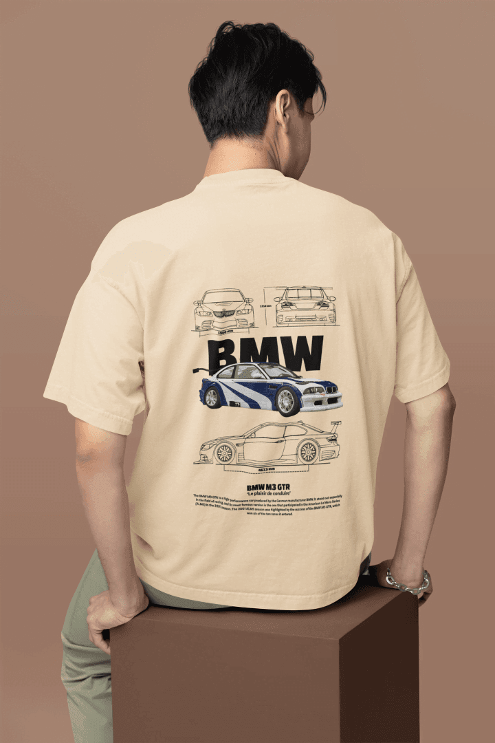 Classic BMW M3 GTR Racing: Automotive Engineering Tee - Essentia Attire