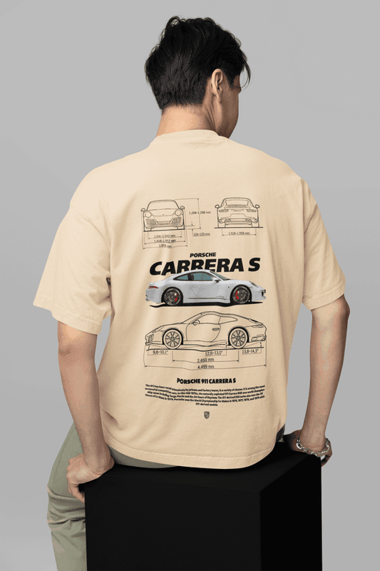 Porsche Fan Tee: Carrera S Technical Art - Essentia Attire