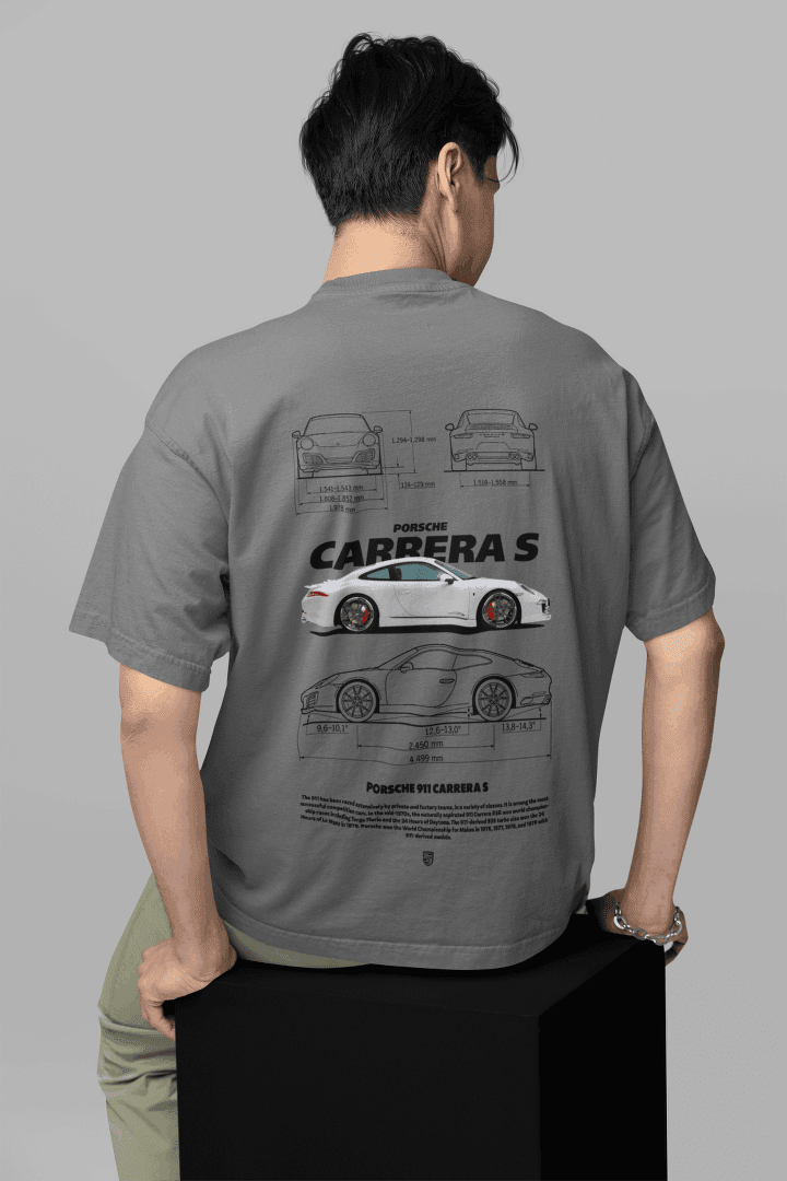 Porsche Fan Tee: Carrera S Technical Art - Essentia Attire