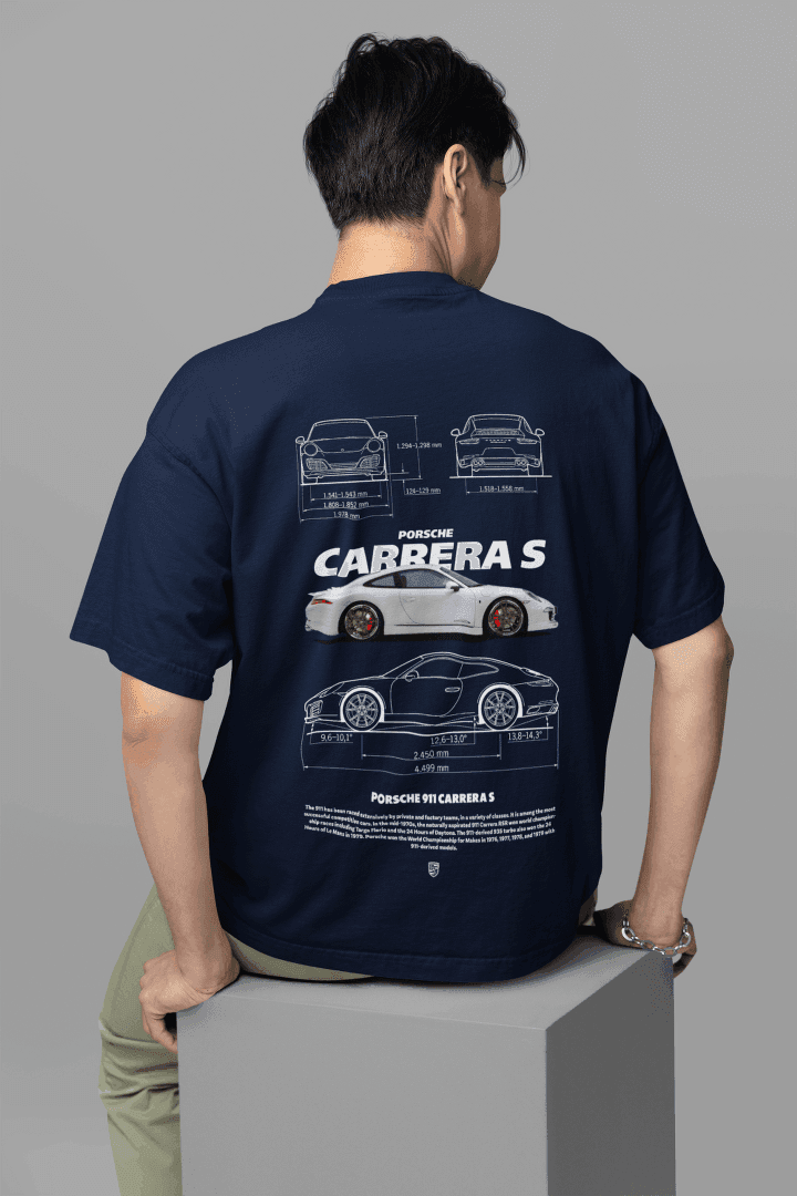 Porsche Fan Tee: Carrera S Technical Art - Essentia Attire