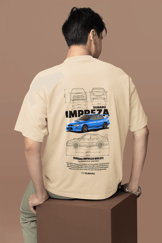 Subaru Impreza WRX STI Blueprint: JDM Rally Car Design Tee - Essentia Attire