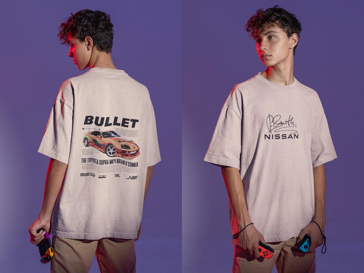 Iconic Orange Supra Mk4 "Bullet": JDM Street Racing Design Tee - Essentia Attire