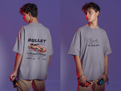 Iconic Orange Supra Mk4 "Bullet": JDM Street Racing Design Tee - Essentia Attire