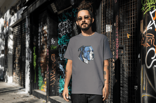 Stylish Dog Lover Art: Contemporary Canine Graphic - Essentia Attire
