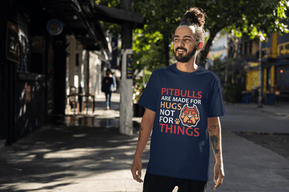 Pitbulls for Hugs: Positive Pitbull Lover Graphic Tee - Essentia Attire