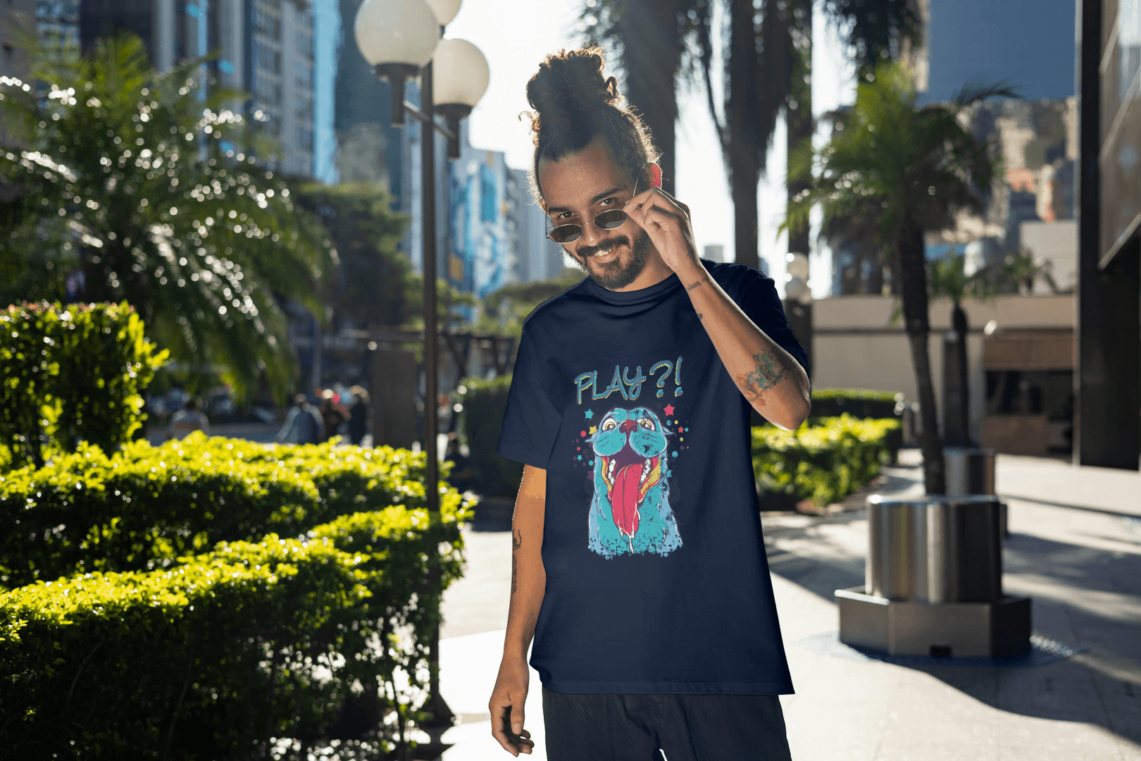Goofy Dog Tongue Out Tee: Unique Pet Enthusiast - Essentia Attire