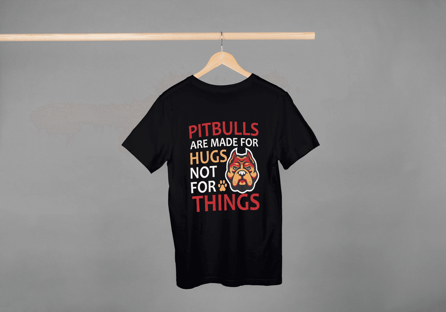 Pitbulls for Hugs: Positive Pitbull Lover Graphic Tee - Essentia Attire