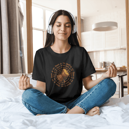 Sacred Damru Music Instrument Regular Tee | Hindu Devotional Wear & Religious Gift