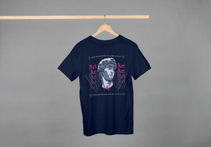 Art Speaks Graphic Tee: Classical Bust Cyberpunk - Essentia Attire