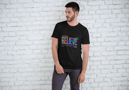 Positive Vibes Graphic: Unique Believe Art Design - Essentia Attire