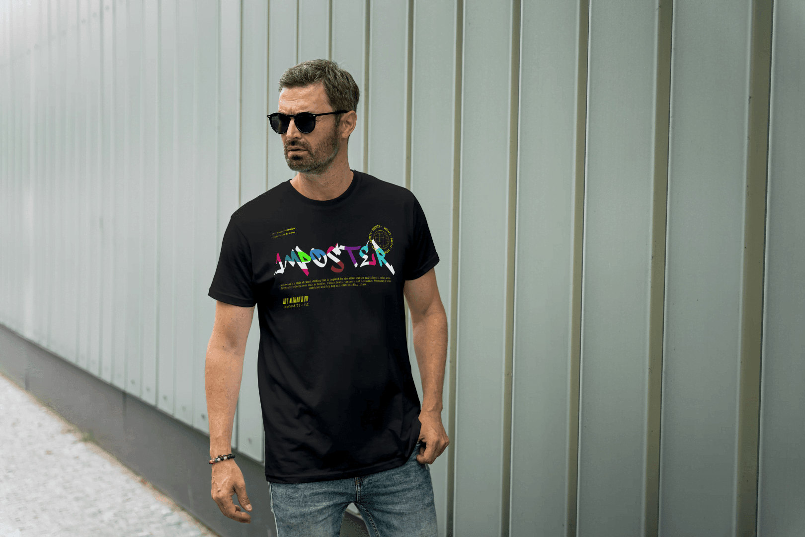 Abstract Glitch Art: Masterpiece Graphic Tee - Essentia Attire