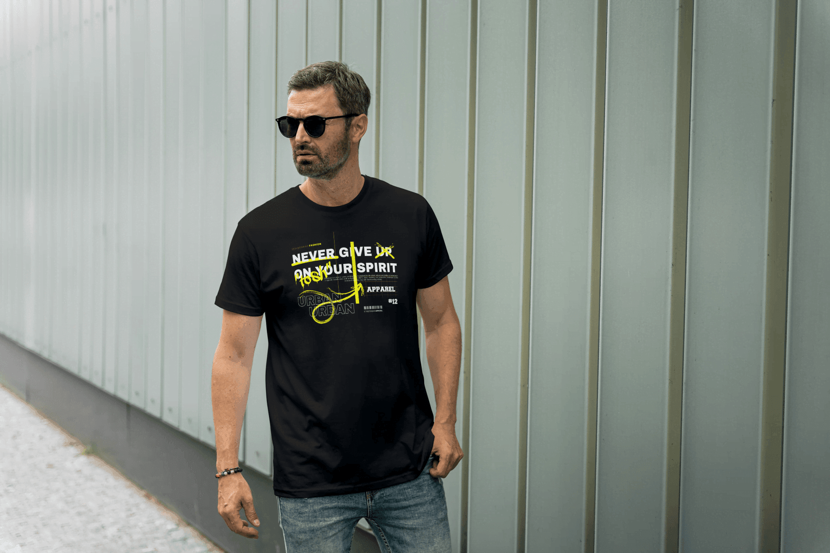 Never Give Up On Your Spirit: Motivational Urban Tee - Essentia Attire