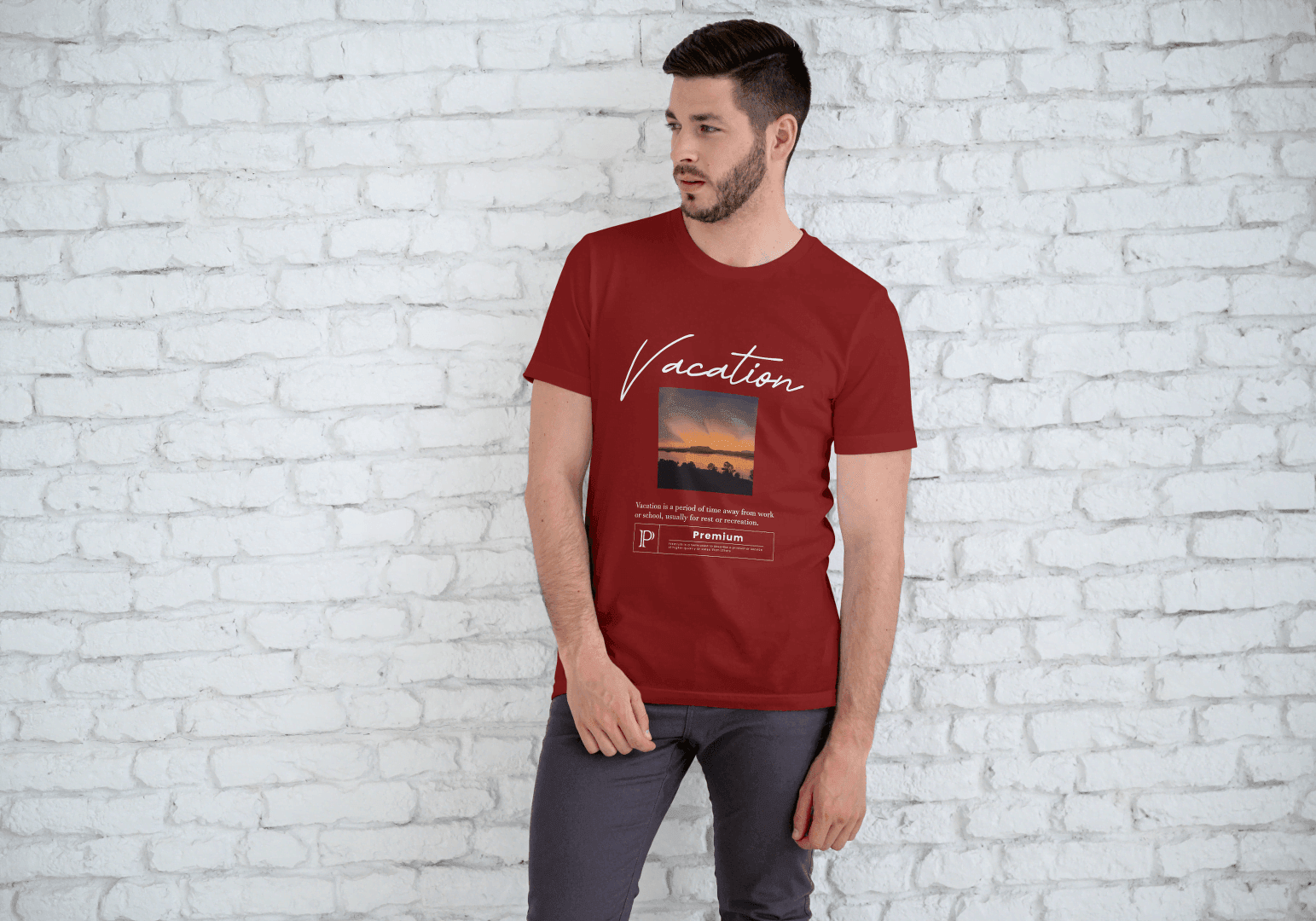 Vacation Sunset Graphic: Relaxing Travel Tee - Essentia Attire