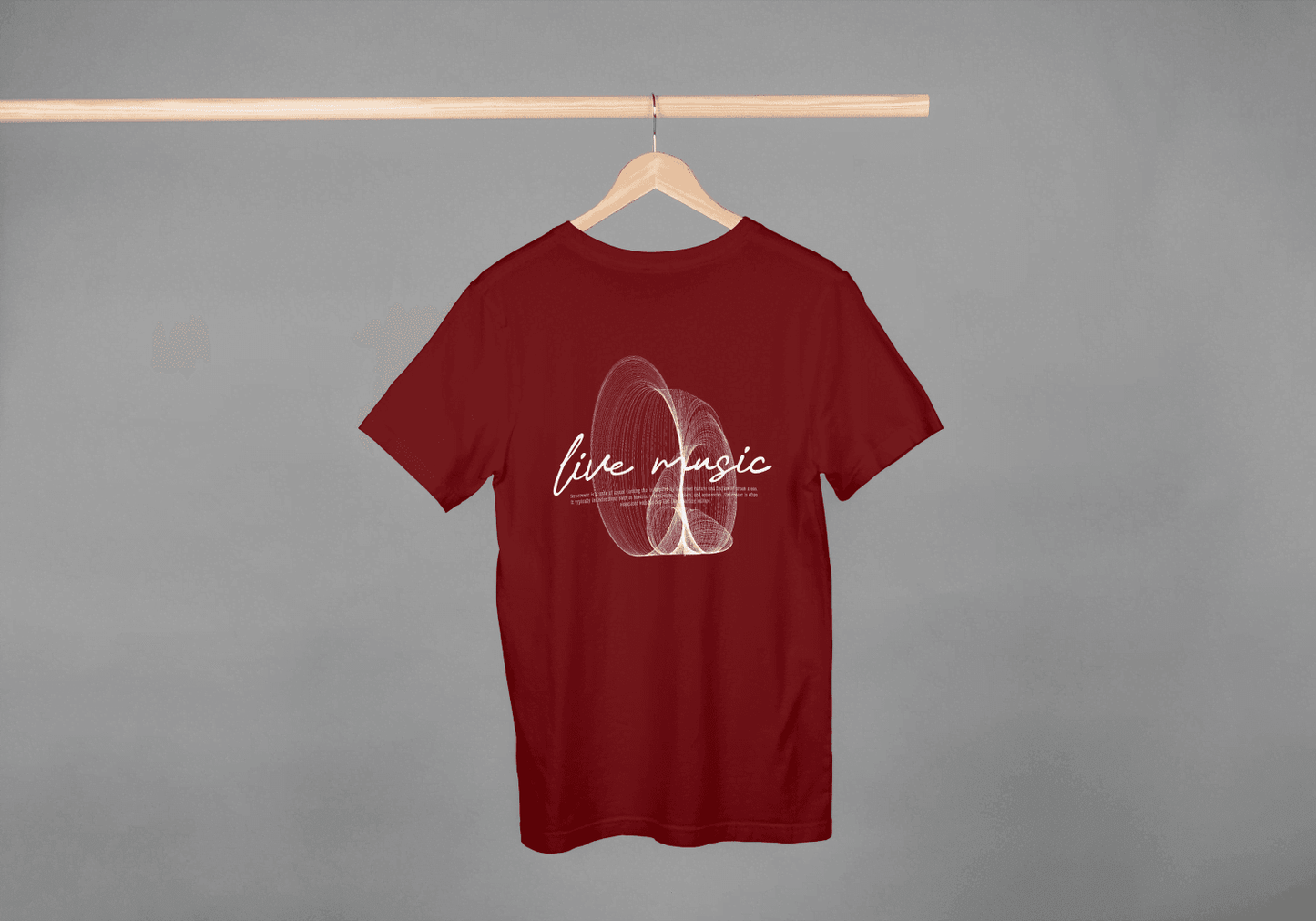 Live Music Abstract Graphic: Concert Lover Tee - Essentia Attire