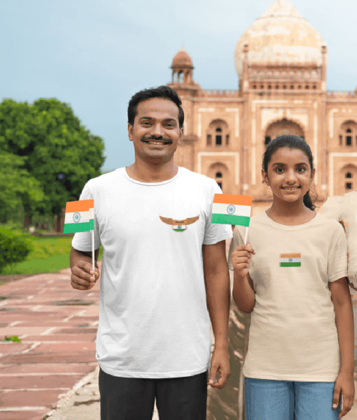 Vande Mataram Calligraphy | Patriotic Indian National Song Tee - Essentia Attire