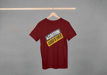 Caution Godfather: Funny Movie Fan Tee - Essentia Attire