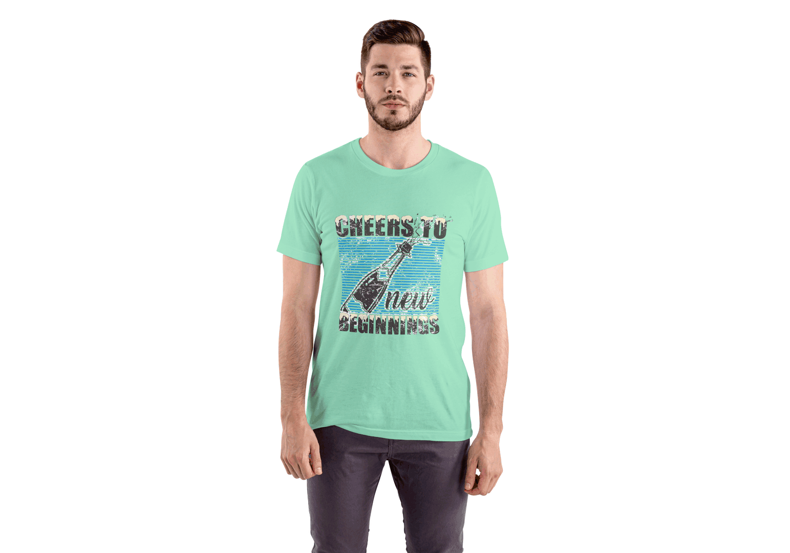 Cheers To New Beginnings: Celebration Graphic Tee - Essentia Attire