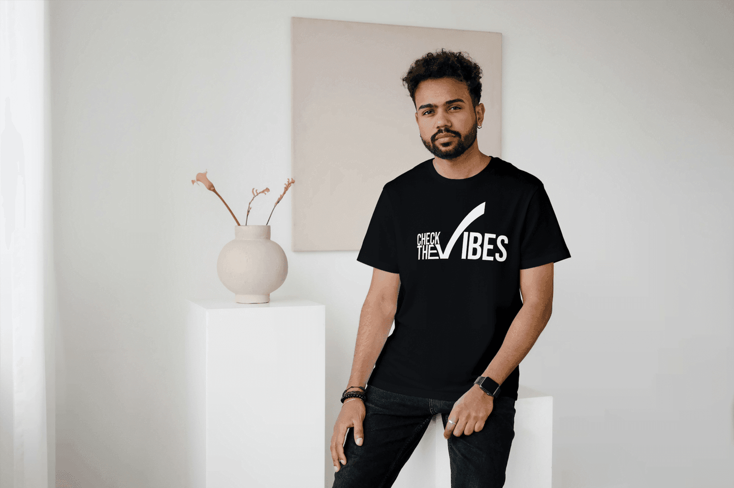 Check The Vibes: Positive Energy Tee - Essentia Attire