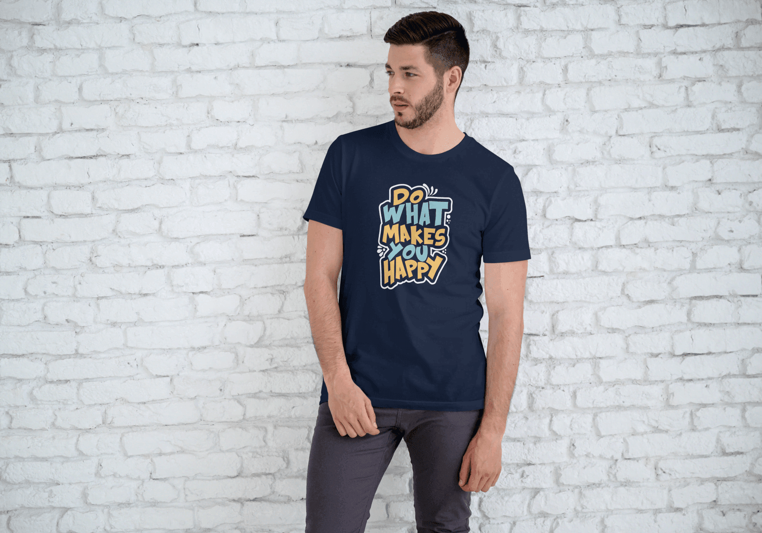 Do What Makes You Happy: Positive Vibes Graphic Tee - Essentia Attire
