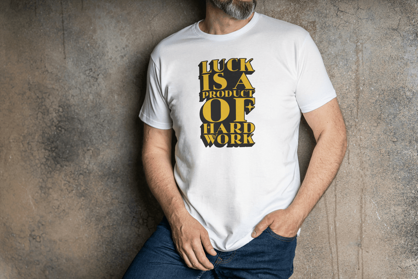 Luck Is Hard Work: Motivational Tee - Essentia Attire