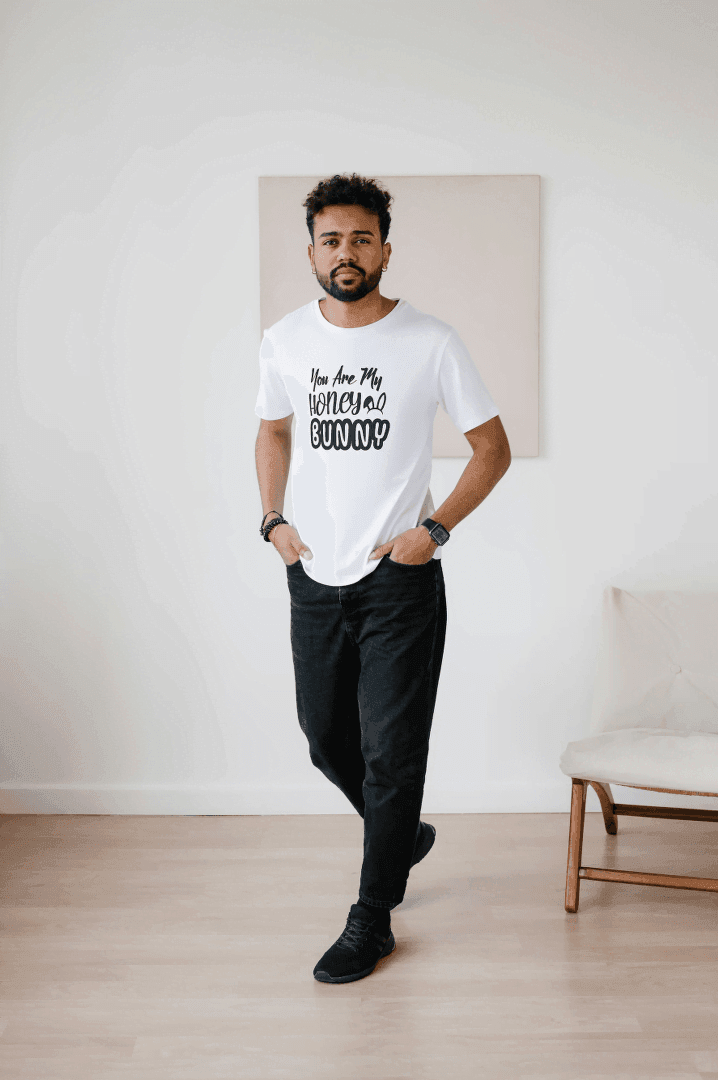You Are My Honey Bunny: Cute Love Graphic Tee - Essentia Attire