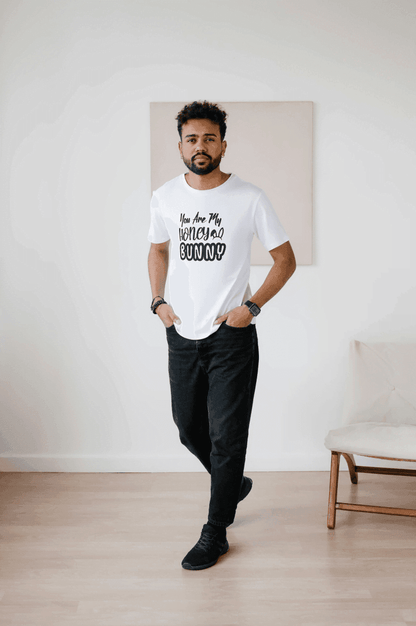 You Are My Honey Bunny: Cute Love Graphic Tee - Essentia Attire