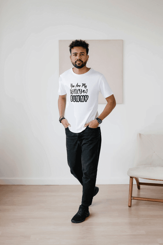 You Are My Honey Bunny: Cute Love Graphic Tee - Essentia Attire