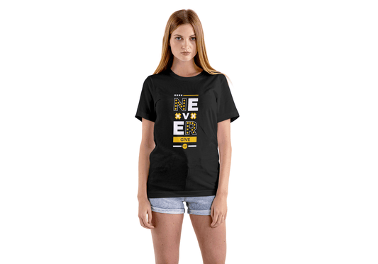 Never Give Up" Motivational: Inspiring Graphic Tee - Essentia Attire