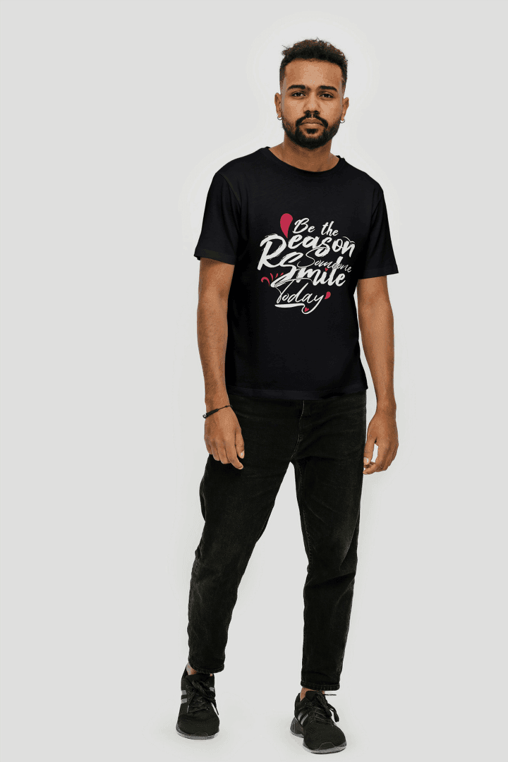 Be The Reason Someone Smiles Today: Kindness Graphic Tee - Essentia Attire