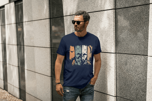 Mountain Landscape Graphic: Abstract Nature Tee - Essentia Attire