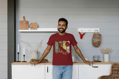 Deer Forest Graphic Tee: Abstract Nature Tee - Essentia Attire