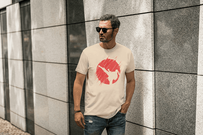 Martial Arts Kick Graphic: Dynamic Action Tee - Essentia Attire