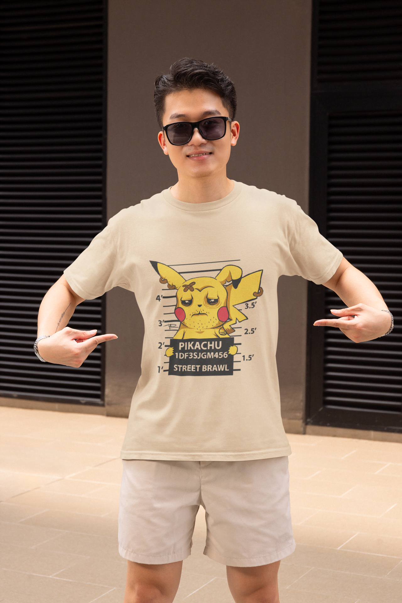 Pikachu "Street Brawl" Pokémon:  Dazed & Confused Electric Type Graphic Tee - Essentia Attire