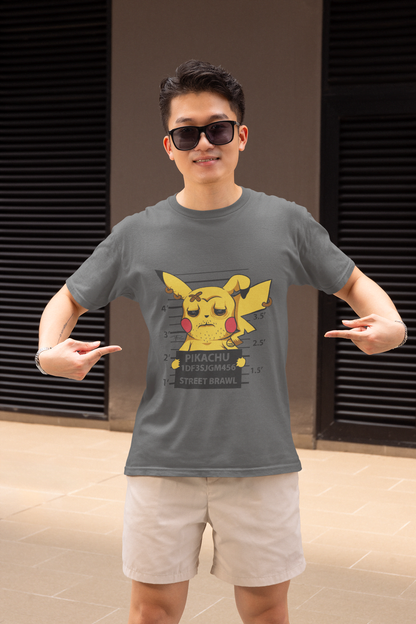 Pikachu "Street Brawl" Pokémon:  Dazed & Confused Electric Type Graphic Tee - Essentia Attire