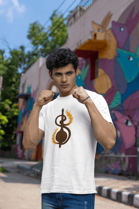 Gada with Hanuman Tail Regular T-Shirt | Symbol of Strength and Loyalty