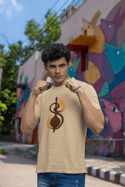 Gada with Hanuman Tail Regular T-Shirt | Symbol of Strength and Loyalty